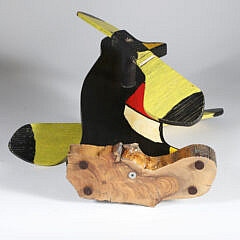 Folk Art Penguin Whirligig, circa 1940s