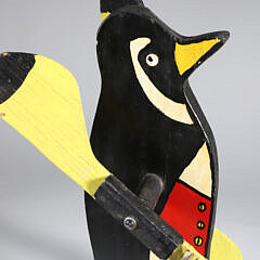 Folk Art Penguin Whirligig, circa 1940s