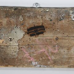 Contemporary Carved and Painted Half Body Sperm Whale on Plank by John Gibson