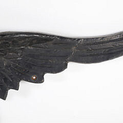 Vintage Painted Cast Iron Bald Eagle Plaque