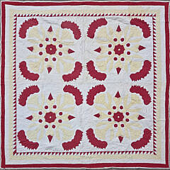 Antique Whig Rose Quilt
