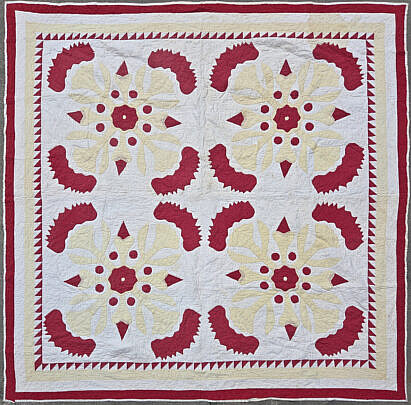 Antique Whig Rose Quilt