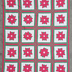 Vintage Floral Patchwork Quilt