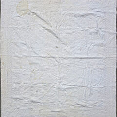 Antique Whig Rose Applique Quilt, 19th Century