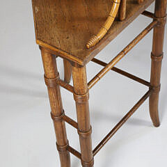 Contemporary Faux Bamboo Corner Shelf