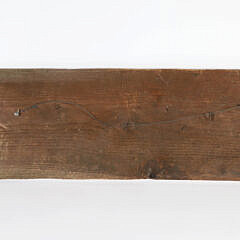 Folk Art Driftwood Fragments Sperm Whale on Plank