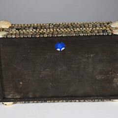 Shell Encrusted Tissue Box with Slide Cover on Base