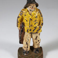 Cast Iron Painted Old Salt Doorstop
