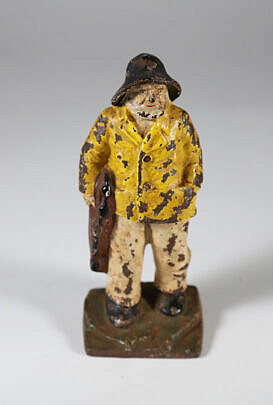 Cast Iron Painted Old Salt Doorstop