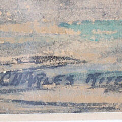 Charles Riter Watercolor on Paper “Coming Ashore in a Dory”