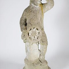 Concrete Old Salt Fisherman Garden Statue