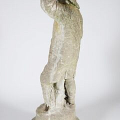 Vintage Concrete Old Salt Fisherman Garden Statue