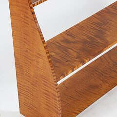 Mark T. Emirzian Tiger Maple Four-Tier Hanging Shelf