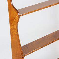 Mark T. Emirzian Tiger Maple Four-Tier Hanging Shelf