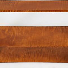 Mark T. Emirzian Tiger Maple Four-Tier Hanging Shelf