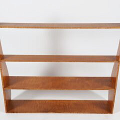 Mark T. Emirzian Tiger Maple Four-Tier Hanging Shelf