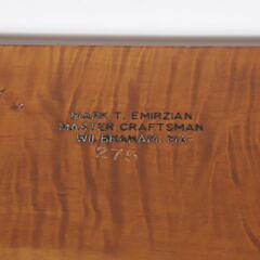 Mark T. Emirzian Tiger Maple Four-Tier Hanging Shelf