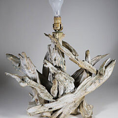 Vintage Driftwood Mounted as a Lamp