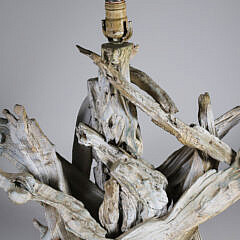 Vintage Driftwood Mounted as a Lamp