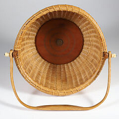 Jose Formoso Reyes Round Swing Handle Nantucket Basket, circa 1976