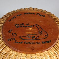 Jose Formoso Reyes Round Swing Handle Nantucket Basket, circa 1976