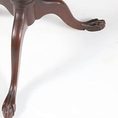 Chippendale Mahogany Pie Crust Tilt Top Tea Table, 19th Century