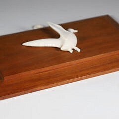 Aletha Macy Carved Duck Plaque on a Raised Panel