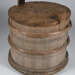 Antique Pine Covered Firkin