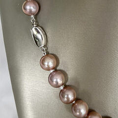 11mm-14mm Natural Lavender Hue Fresh Water Pearl Necklace