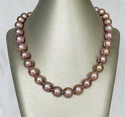 4280r Lavendar Pearl Necklace AA IMG_9514