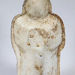 Cast Iron and Polychrome Native American Indian “Cigar Store” Doorstop