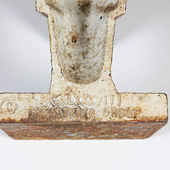 Cast Iron and Polychrome Native American Indian “Cigar Store” Doorstop