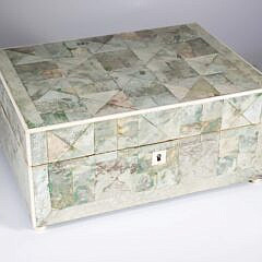 Antique Shagreen Sewing Box Early 19th Century