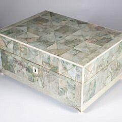 Antique Shagreen Sewing Box, early 19th Century