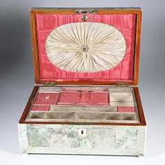 Antique Shagreen Sewing Box, early 19th Century