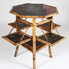 Bamboo Lacquered Occasional Table, 19th Century