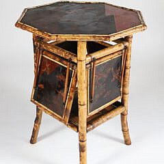 Bamboo Lacquered Occasional Table, 19th Century