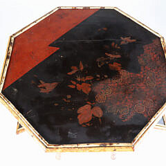 Bamboo Lacquered Occasional Table, 19th Century