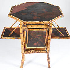 Bamboo Lacquered Occasional Table, 19th Century