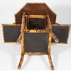 Bamboo Lacquered Occasional Table, 19th Century