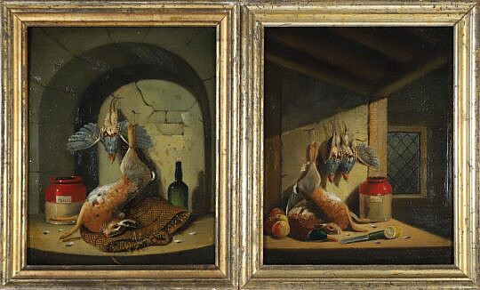 Pair of "After The Hunt" Paintings 19th CenturyPair of "After The Hunt" Paintings 19th Century