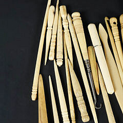 Assortment of Whalebone and Antique Whale Ivory Artifacts, 19th Century