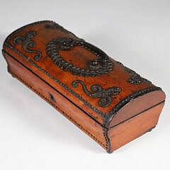 Continental Lady’s Fruitwood Carrying Case, 19th Century