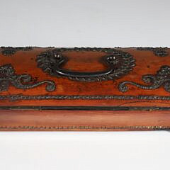 Continental Lady’s Fruitwood Carrying Case, 19th Century