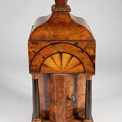 English Gentleman’s Multi-wood Inlaid Watch Hutch Box, 19th Century