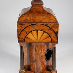 English Gentleman’s Multi-wood Inlaid Watch Hutch Box, 19th Century