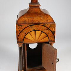 English Gentleman’s Multi-wood Inlaid Watch Hutch Box, 19th Century