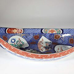 Imari Decorated Porcelain Boat 19th Century