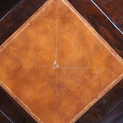 English Inlaid Envelope Games Table, 19th Century