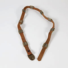 Vintage Native American Turquoise Bear Concho Belt